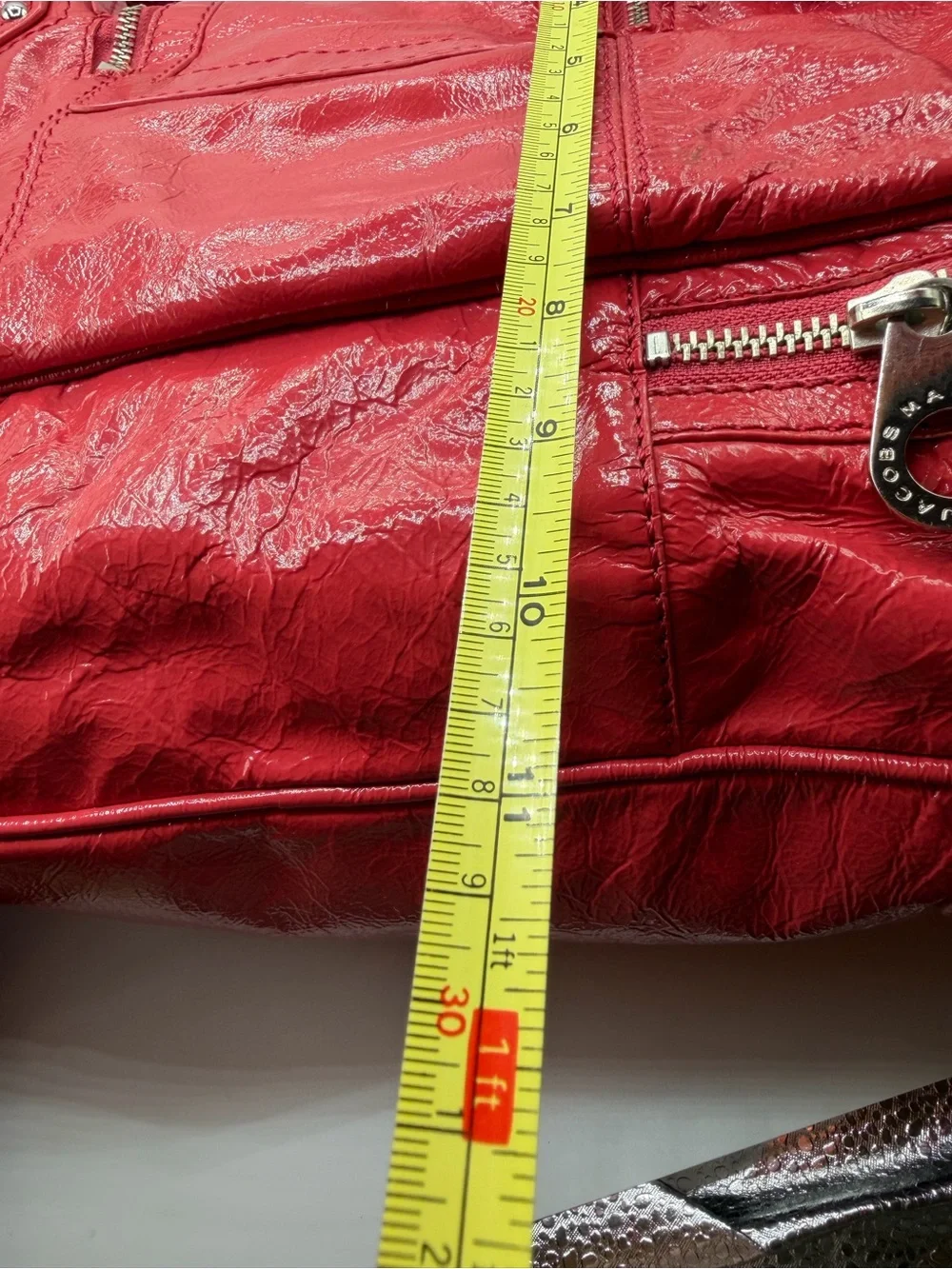 Vng Marc byMarc Jacobs Groovee Bag Hobo Y2K Patent Pink Leather Slouchy Satchel